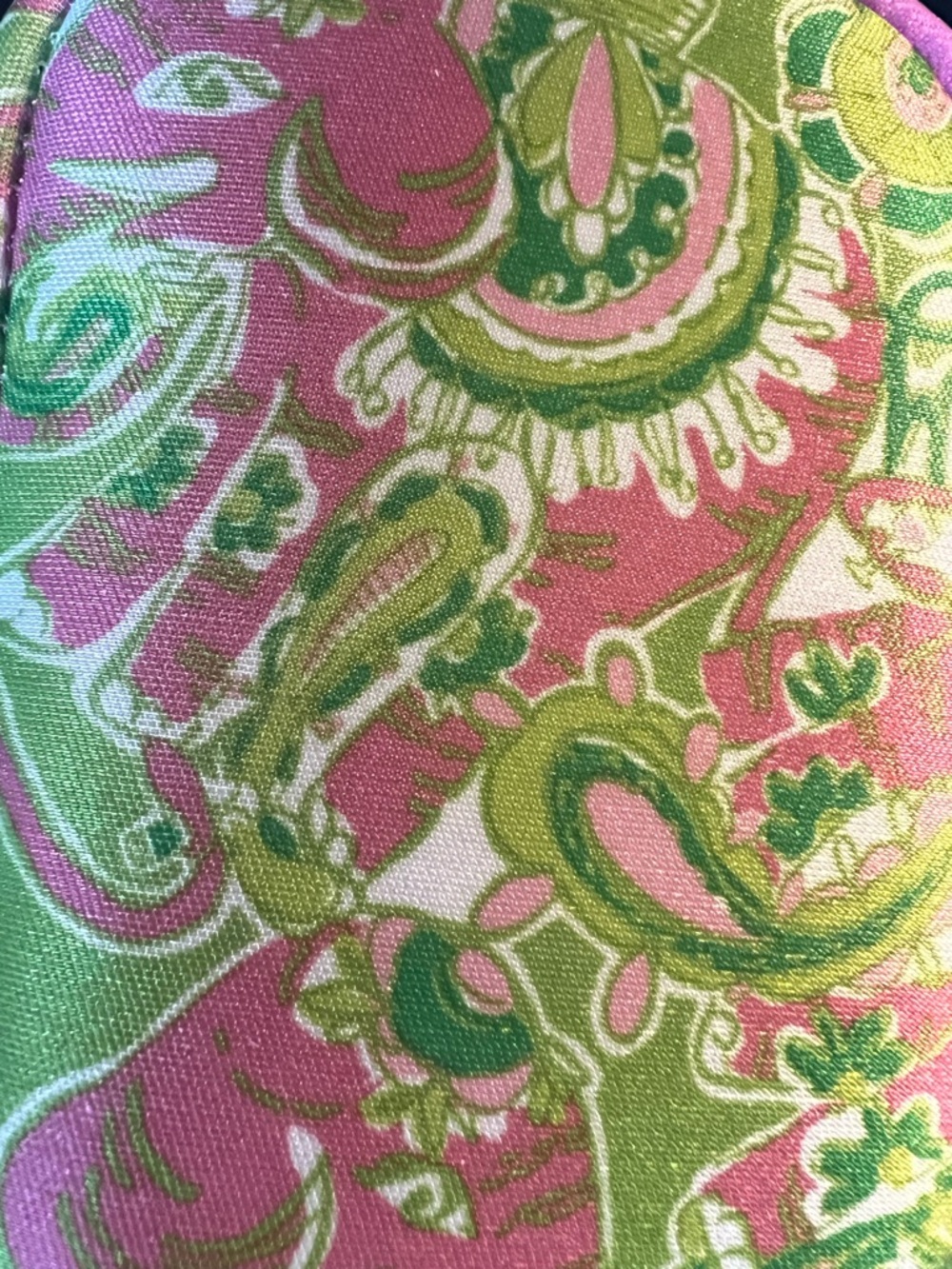 Lilly Pulitzer Pink and Green Paisley Tech Wristlet Case - Picture 3 of 4